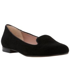 NWT Dune London Limbo Black Suede Flat